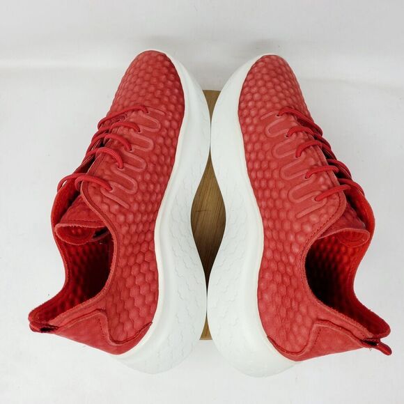 ECCO Therap Shoes Womens 38 Red Nubuck Honeycomb Chunky Platform Sneakers - Picture 10 of 13